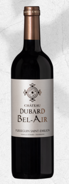 Fles Chateau Dubard Puisseguin St-Emilion "Bel AIr" - Rouge
